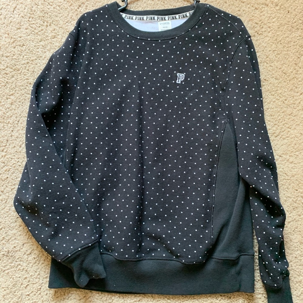 Victoria’s Secret PINK polka dot sweatshirt